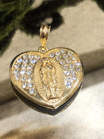 Our Lady Of Guadalupe Colorful Or Silver Pendant & Necklace