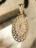 Lady of Guadalupe Pendant & Necklace Oval