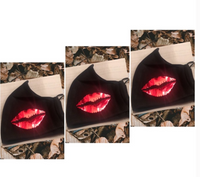 Red Lips Face Mask Soft Comfortable Material