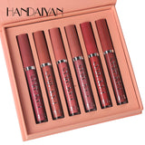 6 Piece Liquid Lipstick Set Lip gloss Nude Makeup Matte Velvet Natural Moisturized Look