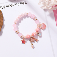 Natural Crystal Stones Dolphin Lucky Bracelet - Quince Gift