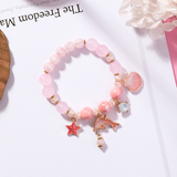 Natural Crystal Stones Dolphin Lucky Bracelet - Quince Gift