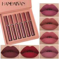 6 Piece Liquid Lipstick Set Lip gloss Nude Makeup Matte Velvet Natural Moisturized Look