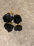 Agate Druzy Natural Stone Stud Earrings