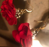 22K Gold Plated Flowered Earrings