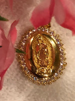 Virgen De Guadalupe Necklace and Pendant Adult