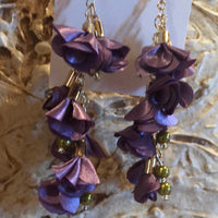 Purple Fashion Show Dangly Earrings