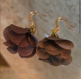 22K Gold Plated Flowered Earrings