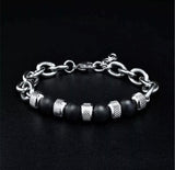 Stainless Steel Healing Stones Unisex Bracelet