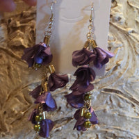 Purple Fashion Show Dangly Earrings