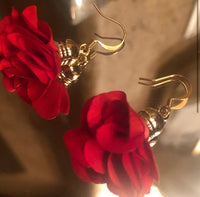 22K Gold Plated Flowered Earrings