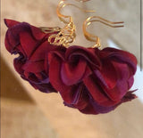 22K Gold Plated Flowered Earrings