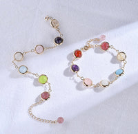 Quartz Crystal Natural Tourmaline Stone Bracelet Colorful Style 6_Pulcerita De Los Sueños_Dream Bracelet