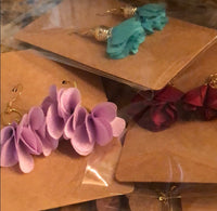 22K Gold Plated Flowered Earrings