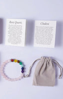 Rose Quartz Love Bracelet With Multi Colors