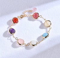 Quartz Crystal Natural Tourmaline Stone Bracelet Colorful Style 6_Pulcerita De Los Sueños_Dream Bracelet