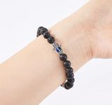 Lava Rock 7 Chakras Bracelet For Courage & Strength