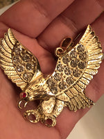 Eagle Pendant 18K Gold Plated With Diamonds