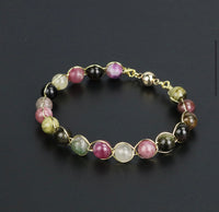 Crystal Natural Tourmaline Stone Bracelet Colorful Style 5_Pulcerita De Los Sueños_Dream Bracelet