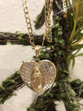 Our Lady Of Guadalupe Colorful Or Silver Pendant & Necklace