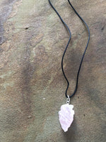 Rose Quartz Arrowheads Necklace