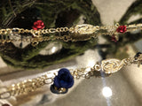 Virgen De Guadalupe Red or Blue Rose Bracelet Quince Collection