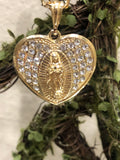 Our Lady Of Guadalupe Colorful Or Silver Pendant & Necklace