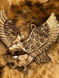 Eagle Pendant 18K Gold Plated With Diamonds