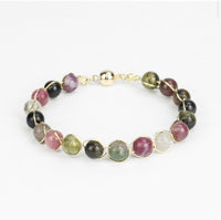 Crystal Natural Tourmaline Stone Bracelet Colorful Style 5_Pulcerita De Los Sueños_Dream Bracelet