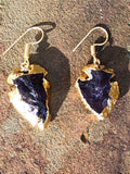 Amethyst Arrowheads Earrings