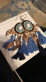 Boho Feather Long Earrings