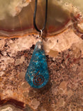 Aquamarine Orgone Drop Pendant