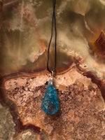 Aquamarine Orgone Drop Pendant