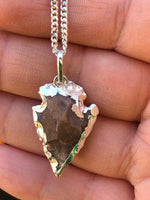 Silver Electroplated Arrowheads Necklace