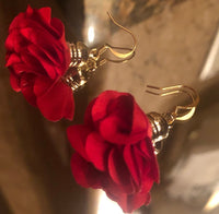 22K Gold Plated Flowered Earrings