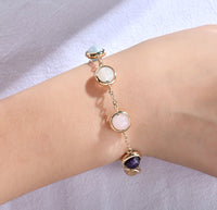 Quartz Crystal Natural Tourmaline Stone Bracelet Colorful Style 6_Pulcerita De Los Sueños_Dream Bracelet