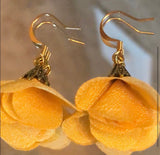 22K Gold Plated Flowered Earrings