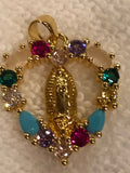 Virgen De Guadalupe Necklace and Pendant Adult