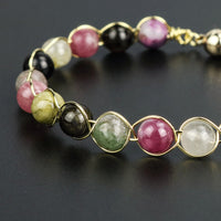 Quartz Crystal Natural Tourmaline Stone Bracelet Colorful Style 3 Quince Collection_Pulcerita De Los Sueños_Dream Bracelet