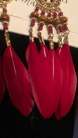 Boho Feather Long Earrings