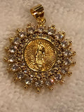 Virgen De Guadalupe Necklace and Pendant Adult