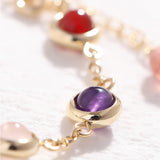 Quartz Crystal Natural Tourmaline Stone Bracelet Colorful Style 2_Pulcerita De Los Suenos_Dream Bracelet