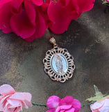 Virgen De Guadalupe Medallion Necklace